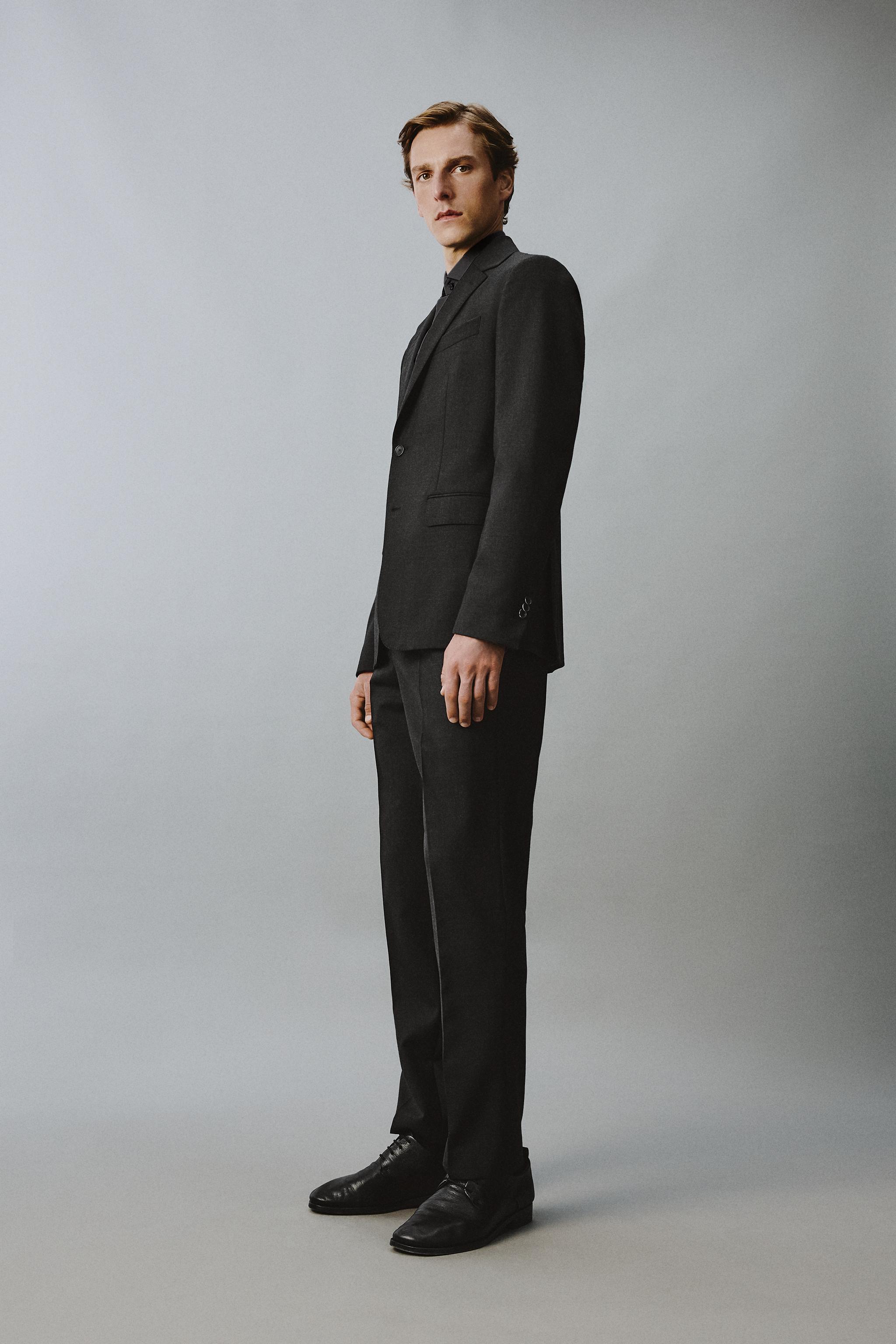 100% WOOL SUIT BLAZER